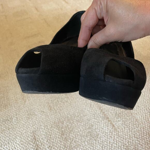 Yves Saint Laurent Palais Platform Stiletto High Heels Peep Toe Suede US 9 EU 39 - Picture 8 of 17